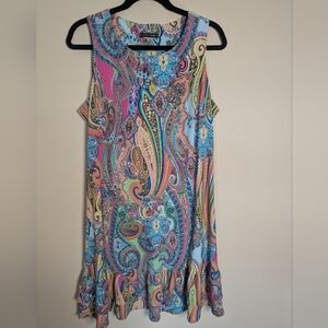Tommy Hilfiger Multicolor Paisley Dress Size 14